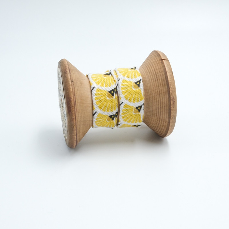 Biais Eventail Jaune - Maison Klem